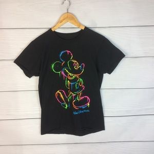 Walt Disney World Neon Mickey Size Small